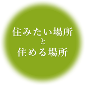 住みたい場所と住める場所
