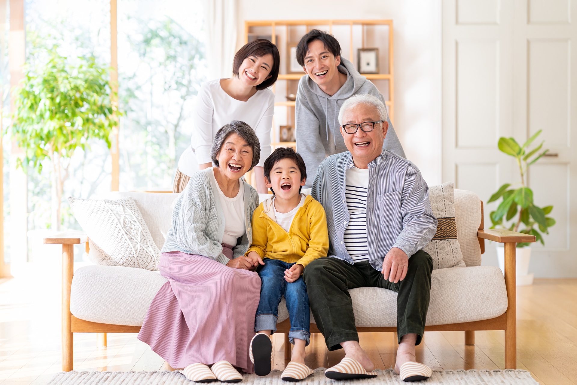 笑顔の家族