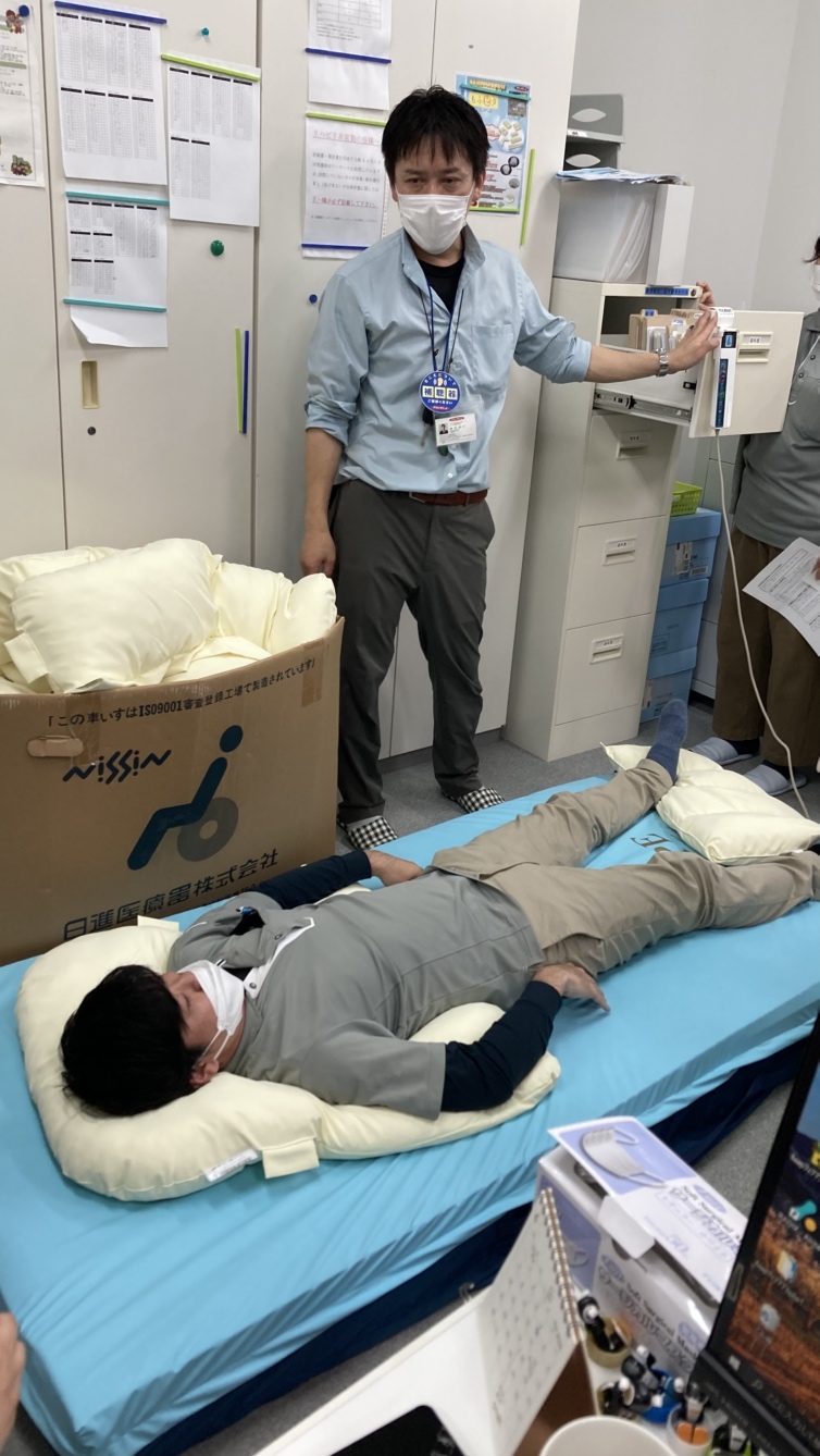 使ってみよう！寝てみよう！（福祉用具の勉強会）