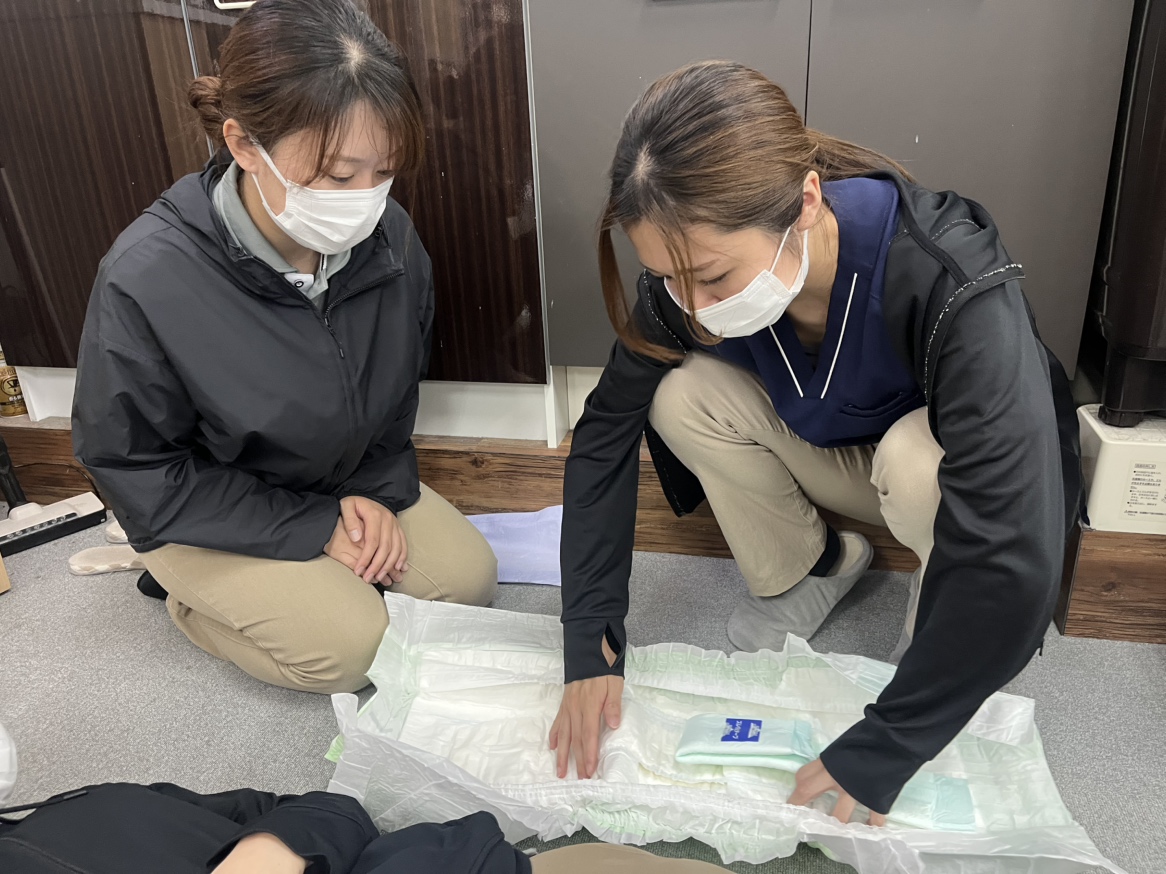 おむつ交換についての勉強会