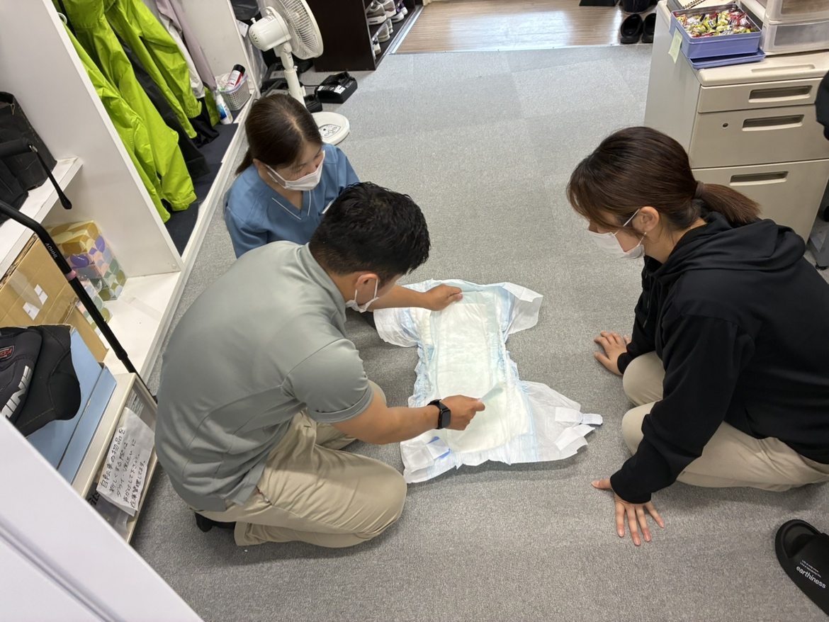 楠の杜恒例!おむつ交換勉強会